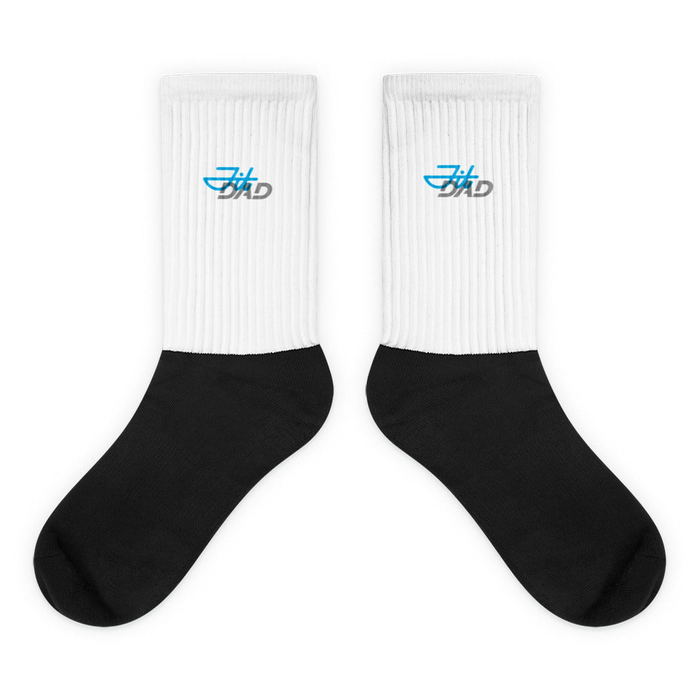 Fit Dad White/Black Socks