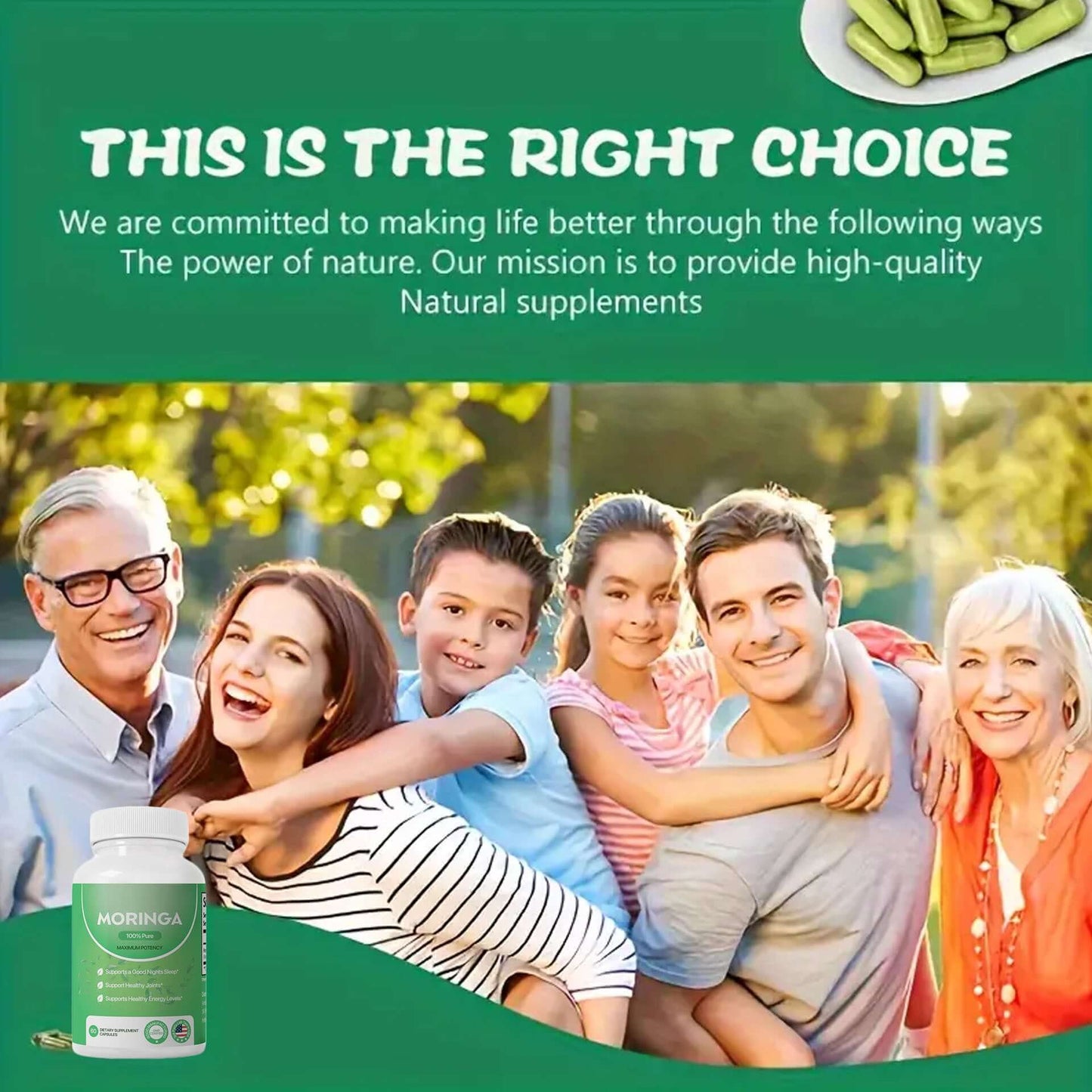 Pura Moringa Leaf – Energy, Metabolism & Immune Support