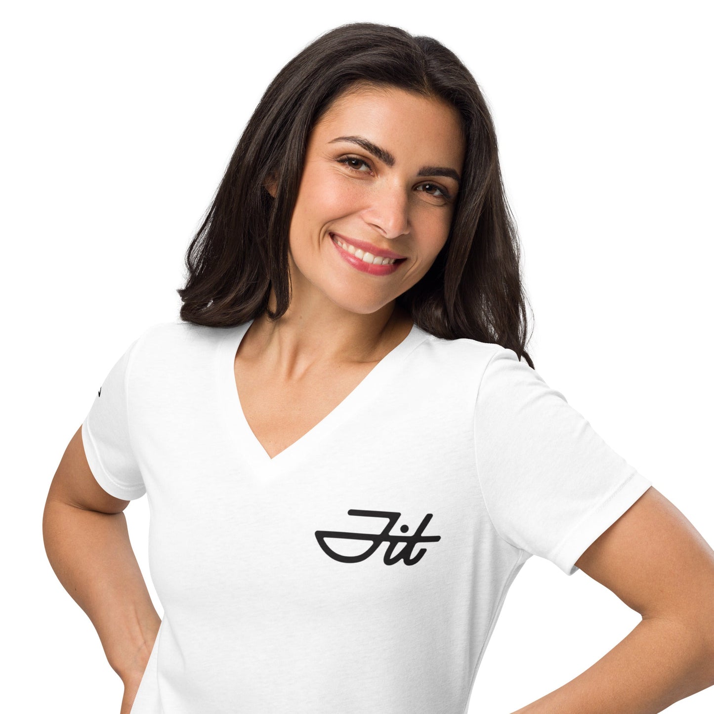Fit- Women’s relaxed v-neck t-shirt